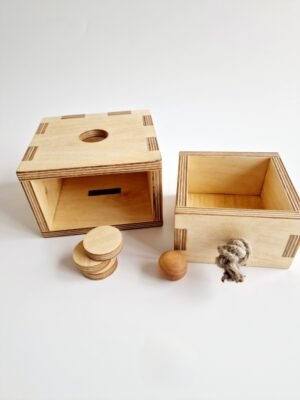 Montessori dėžutė, pagaminta Lietuvoje, edukaciniai žaislai, mediniai žaislai