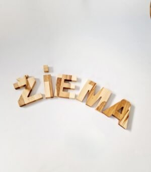 Medinės raidės, kaladėlės, pagaminta Lietuvoje, dovanos idėja vaikui