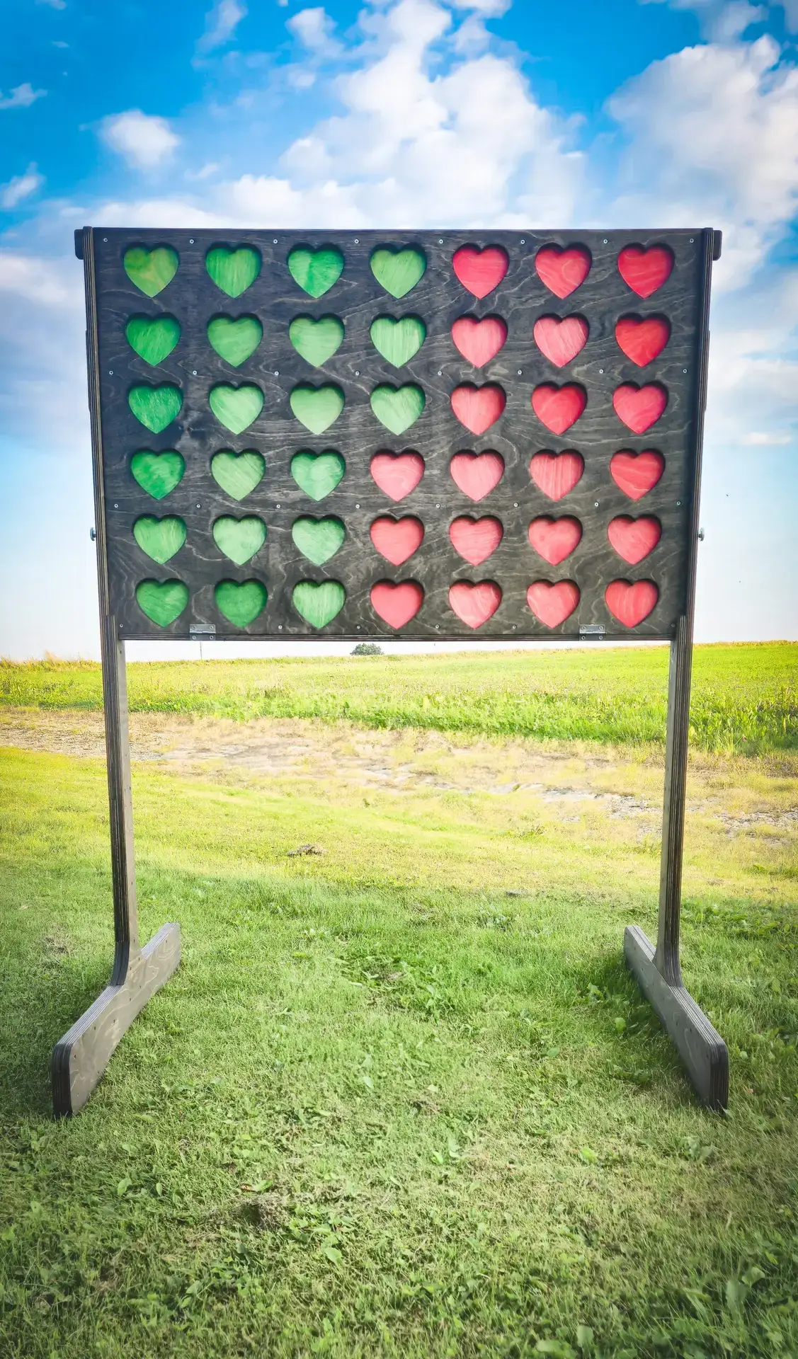 lauko žaidimų nuoma, lauko žaidimų gamyba, keturi eilėje, lauko žaidimas, pagaminta Lietuvoje