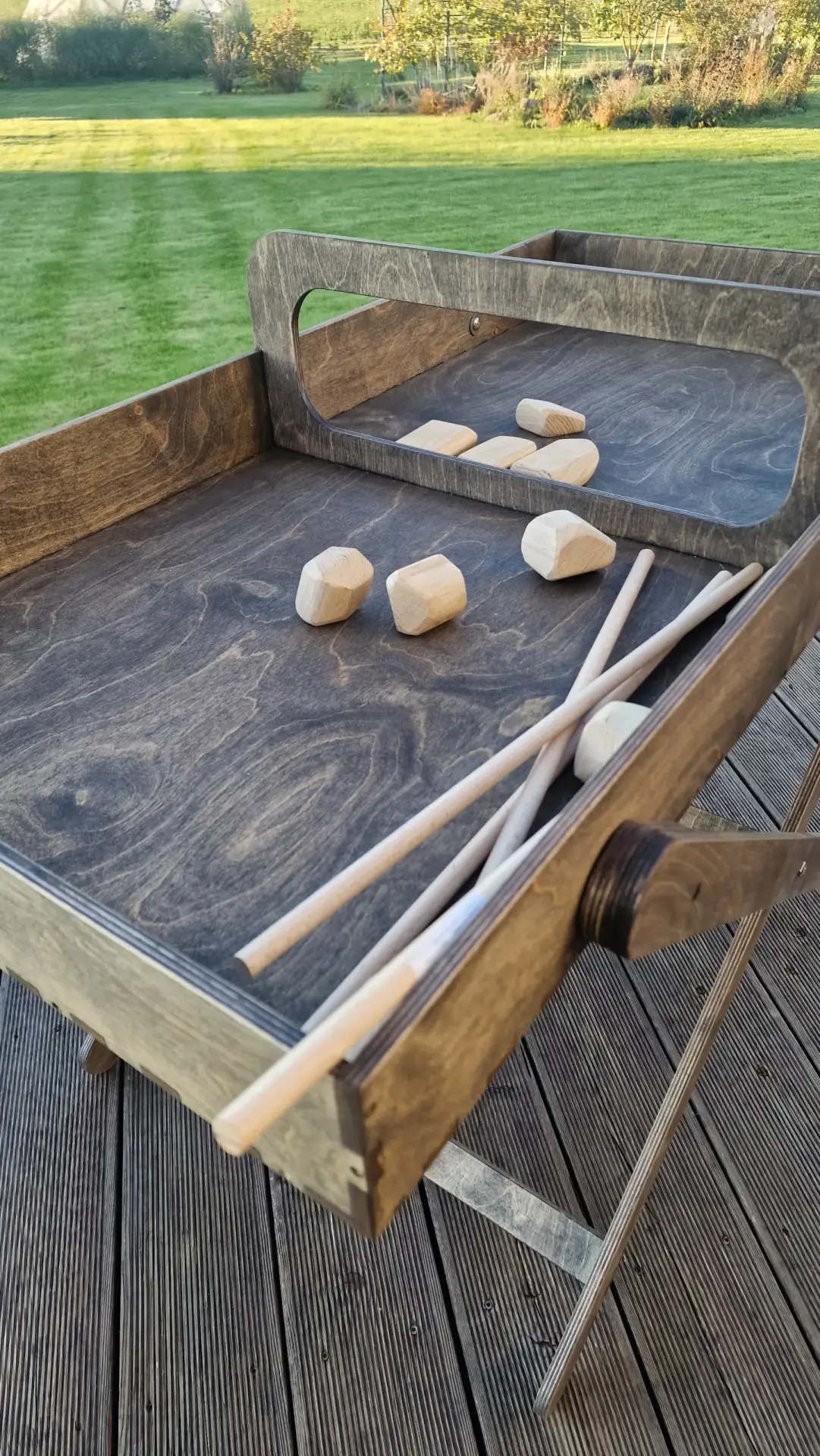 Samurajų lazdelių detalės - akmenys ir lazdelės