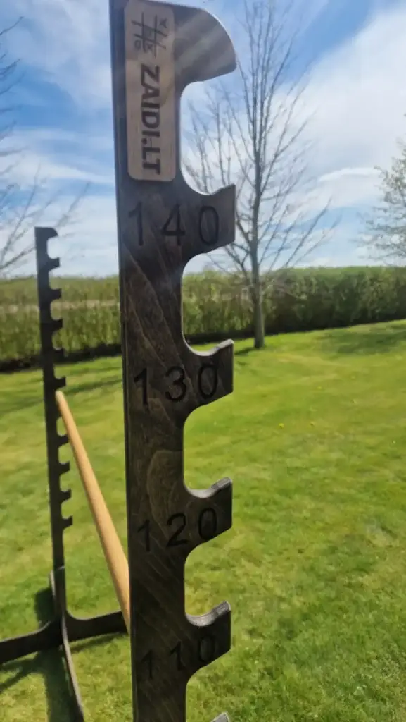 LIMBO medinis lauko žaidimas – komplektacija: rėmo dalys ir 170 cm lazda